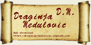 Draginja Medulović vizit kartica